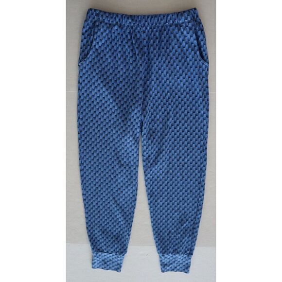 Monrow Women Sz S Blue L/S Button-Up Shirt & Jogger Pants Oversized 2-Pc Set - Picture 11 of 14